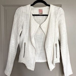 Nordstrom White Textured Jacket